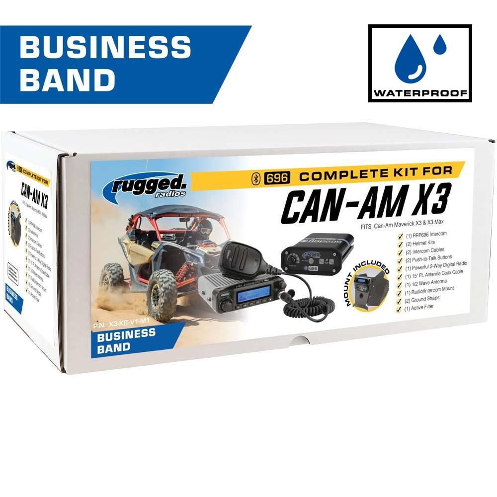 Can-Am X3 Complete UTV communication kit with dash mount