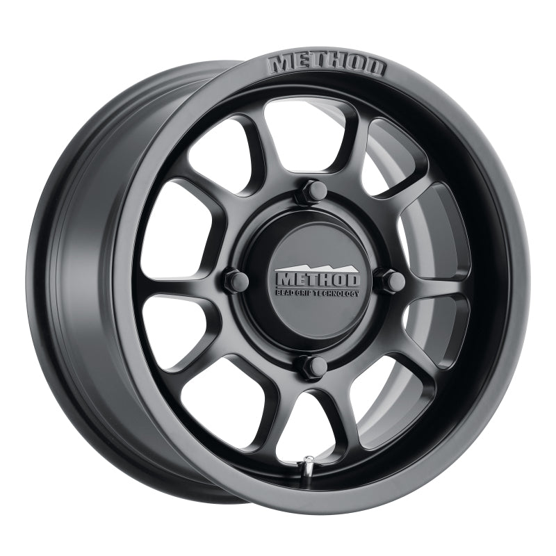 Method MR409 Bead Grip 15x7 / 5+2/38mm Offset / 4x136 / 106.25mm CB Matte Black Wheel