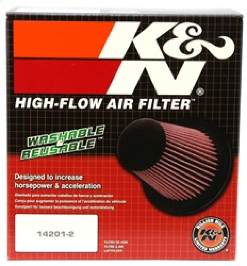 K&N Universal Air Filter - Round Straight 4in Flange ID x 7in OD x 6in Height