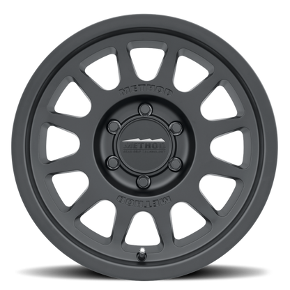 Method MR703 17x8.5 +35mm Offset 6x5.5 106.25mm CB Matte Black Wheel