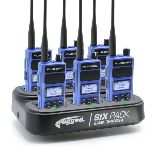 6 PACK - Choose Your Business Band Two Way Handheld Radio - V3