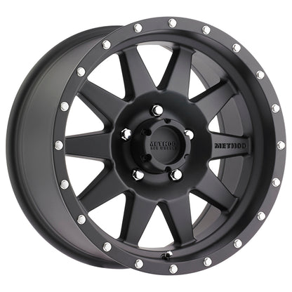 Method MR301 The Standard 18x9 -12mm Offset 5x5 94mm CB Matte Black Wheel