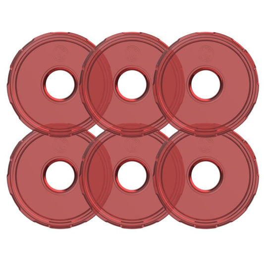 KC HiLiTES Cyclone V2 LED - Replacement Lens - Red - 6-PK