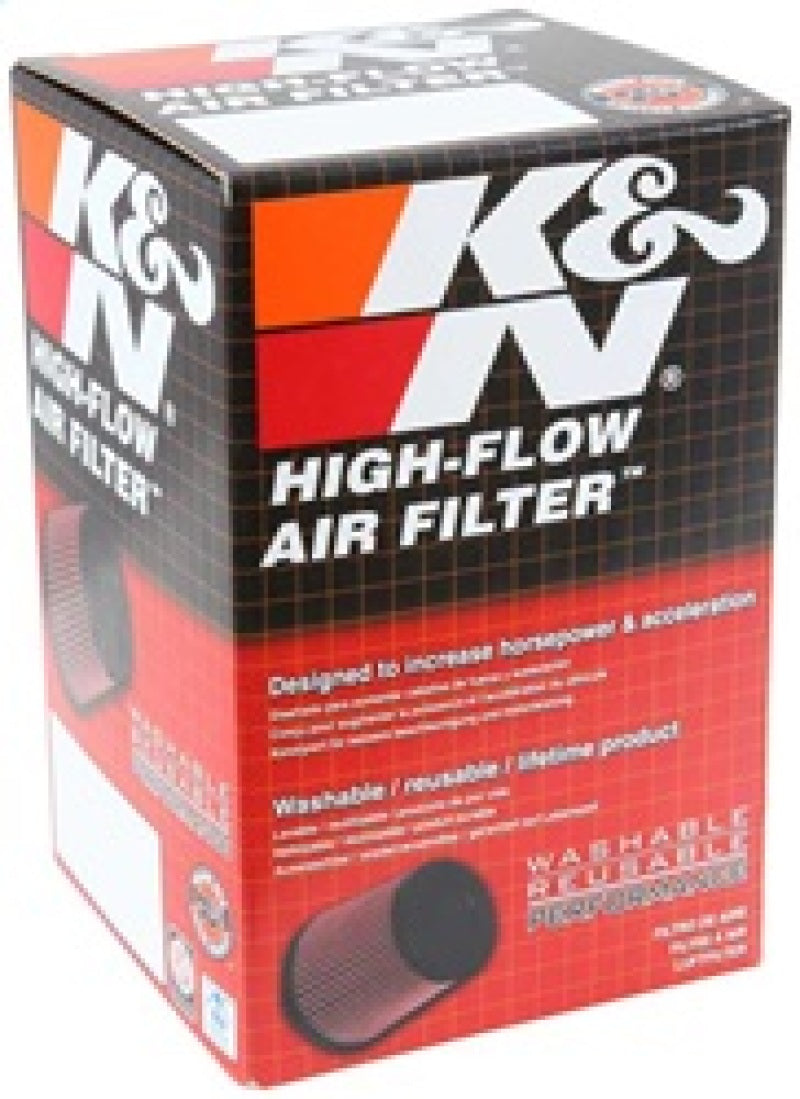 K&N Universal Clamp-On Air Filter 2-7/16in Flange 4-1/2x3-3/4in Base 3x2in Top 6in Height