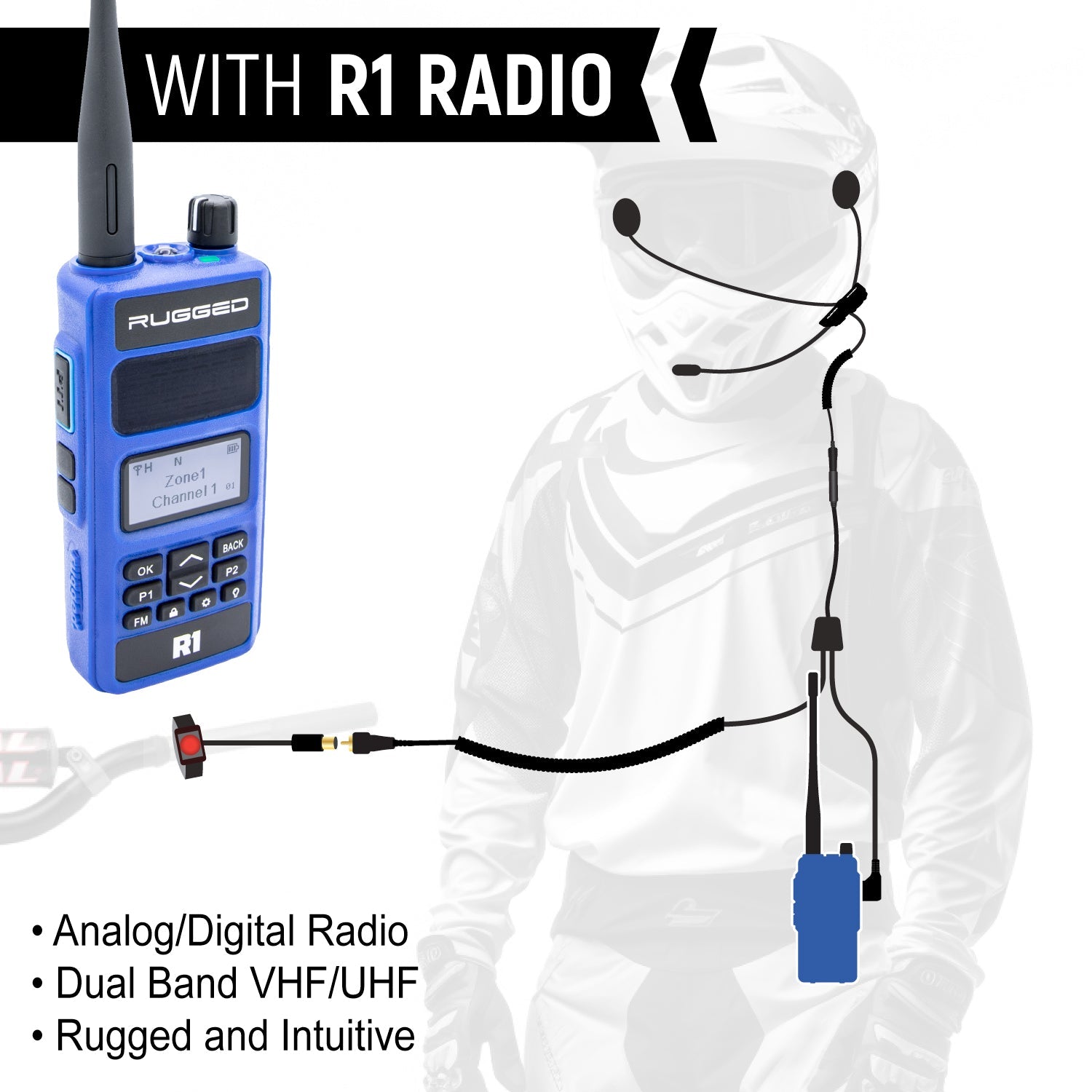 CONNECT BT2 Bluetooth Moto Kit with Radio - Without Radio