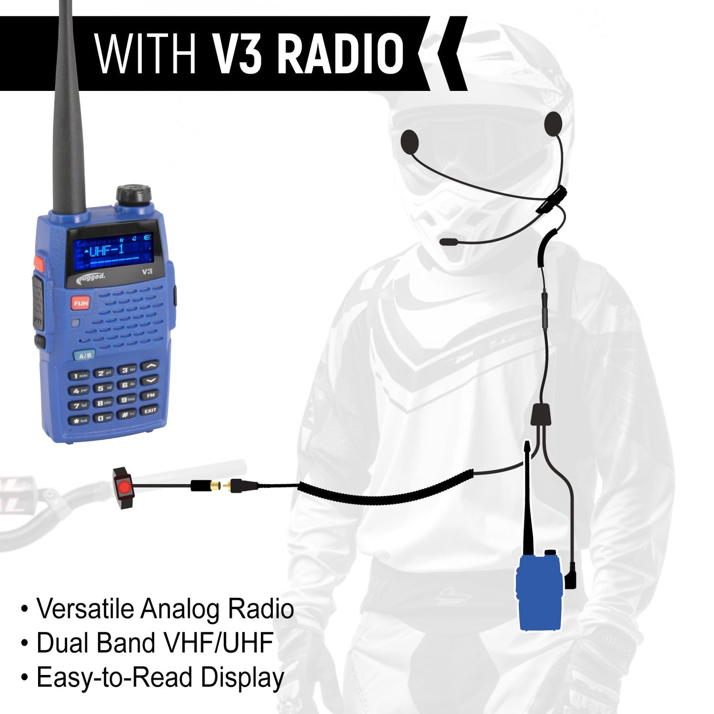 CONNECT BT2 Bluetooth Moto Kit with Radio - Without Radio