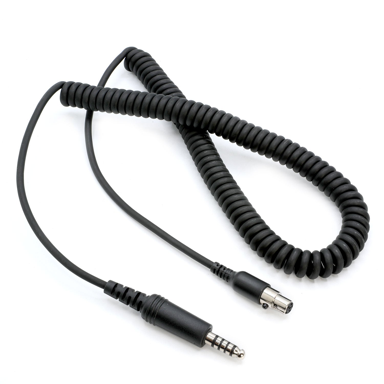 Firetruck Intercom Headset Coil Cord for Firecom Style Jacks - 5 Foot