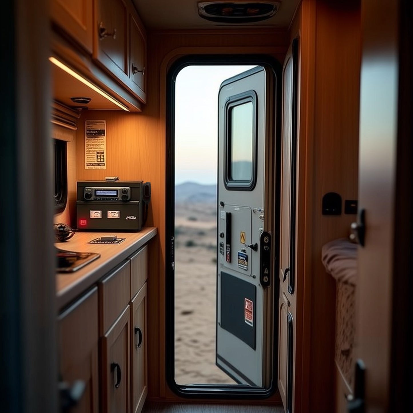 Desktop Power Supply and Cabinet for Rugged Mobile Radios