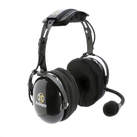 FHS Over-The-Head Fire Safety Industrial Headset - With PTT Button / For David Clark / Sigtronics / Avcomm