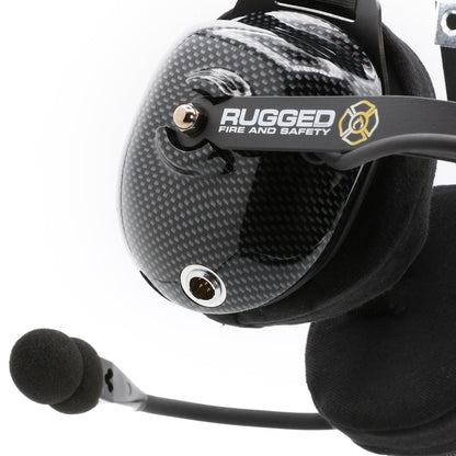 FHS Behind-The-Head Fire Safety Industrial Headset - No Buttons / For Rugged / Firecom
