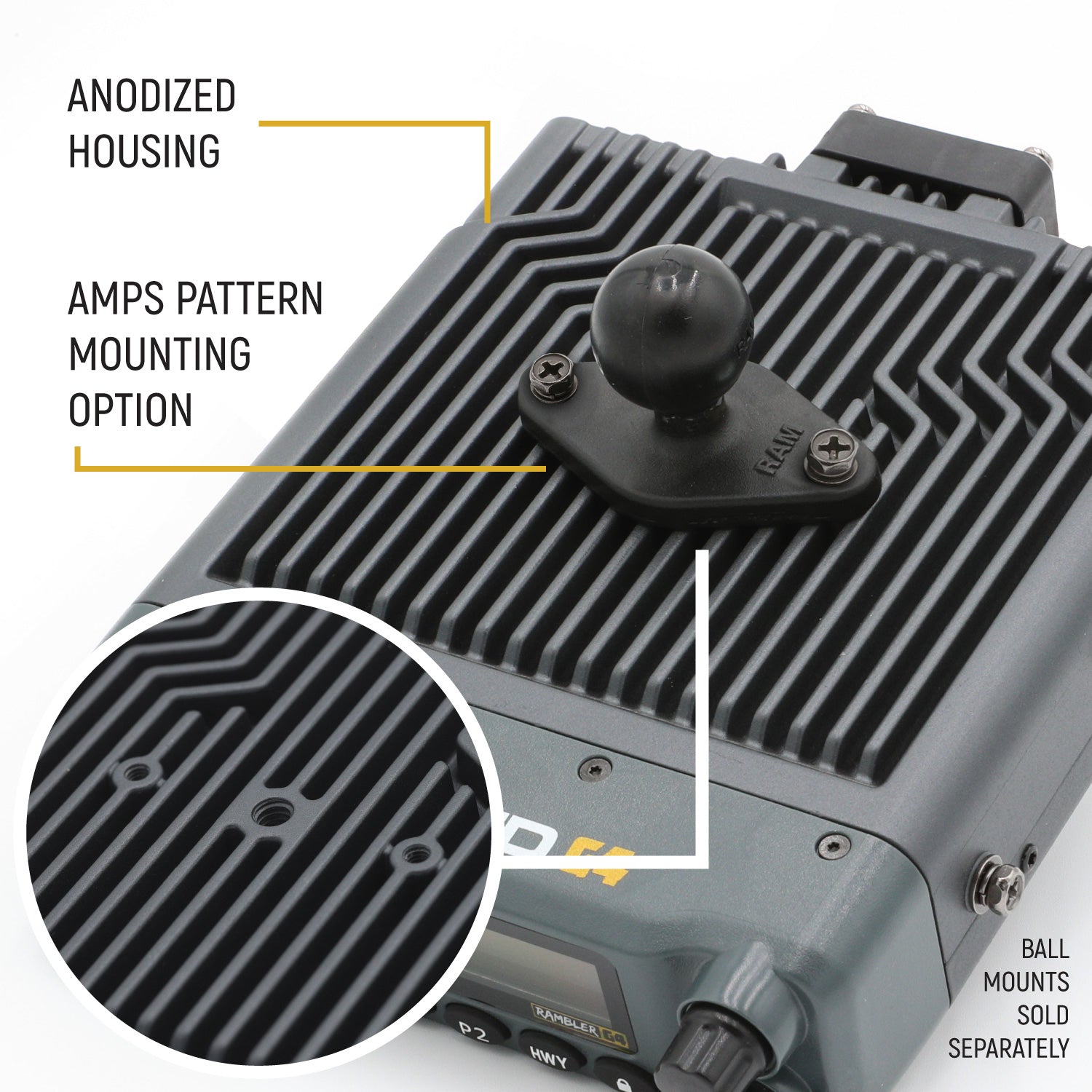 Radio Kit Lite - Rambler G4 GMRS Band Mobile Radio with Stealth Antenna