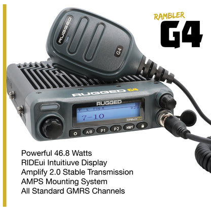 Toyota Tundra Two-Way GMRS Mobile Radio Kit - GMR25 Waterproof
