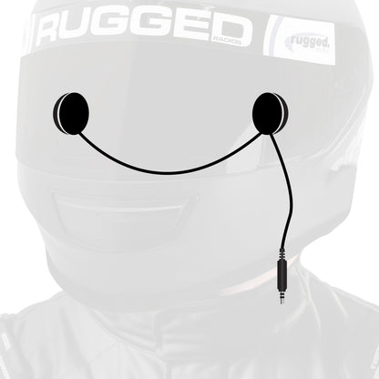 In-Helmet Speakers with 3.5mm Plug - Mono / Standard