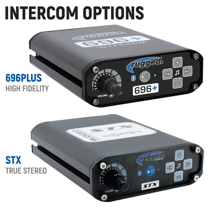 Yamaha YXZ 1000R Complete Communication Kit with Bluetooth Intercom and 2-Way Radio - STX Stereo / M1 VHF Business Band