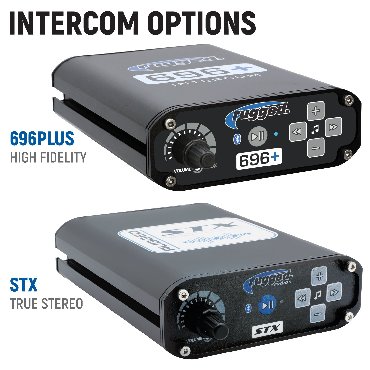 Polaris RZR XP 1000 Complete Communication Kit with Bluetooth Intercom and 2-Way Radio - STX Stereo / G1 GMRS