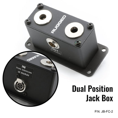Jack Box Headset Stations for RRP800 Fire & Safety Intercoms - Dual Position Jack Box