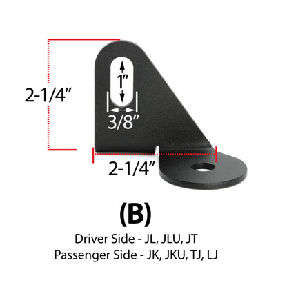 Antenna Mount for Jeep Wrangler TJ LJ JK JL and Gladiator JT - Sold Individually - Jeep A Mount