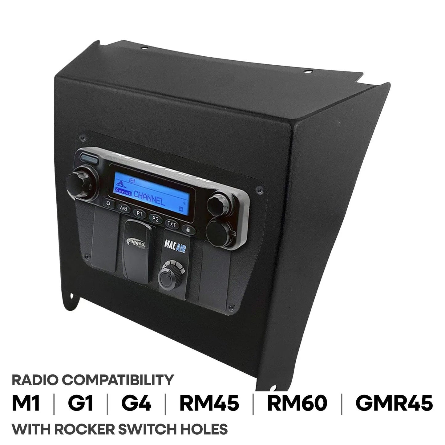 Kawasaki KRX Multi-Mount Kit for Rugged Mobile Radios and Intercom - Motorola CM300D / Vertex VX2200