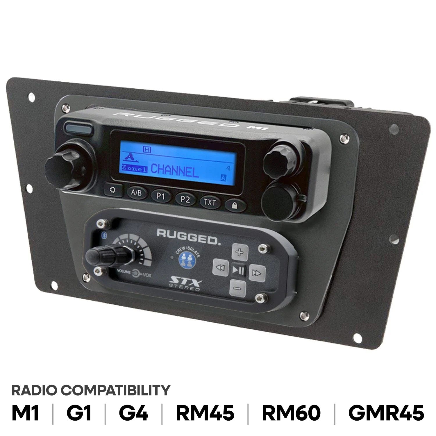 Yamaha YXZ Multi-Mount - Motorola CM300D and Motorola/Vertex VX2200