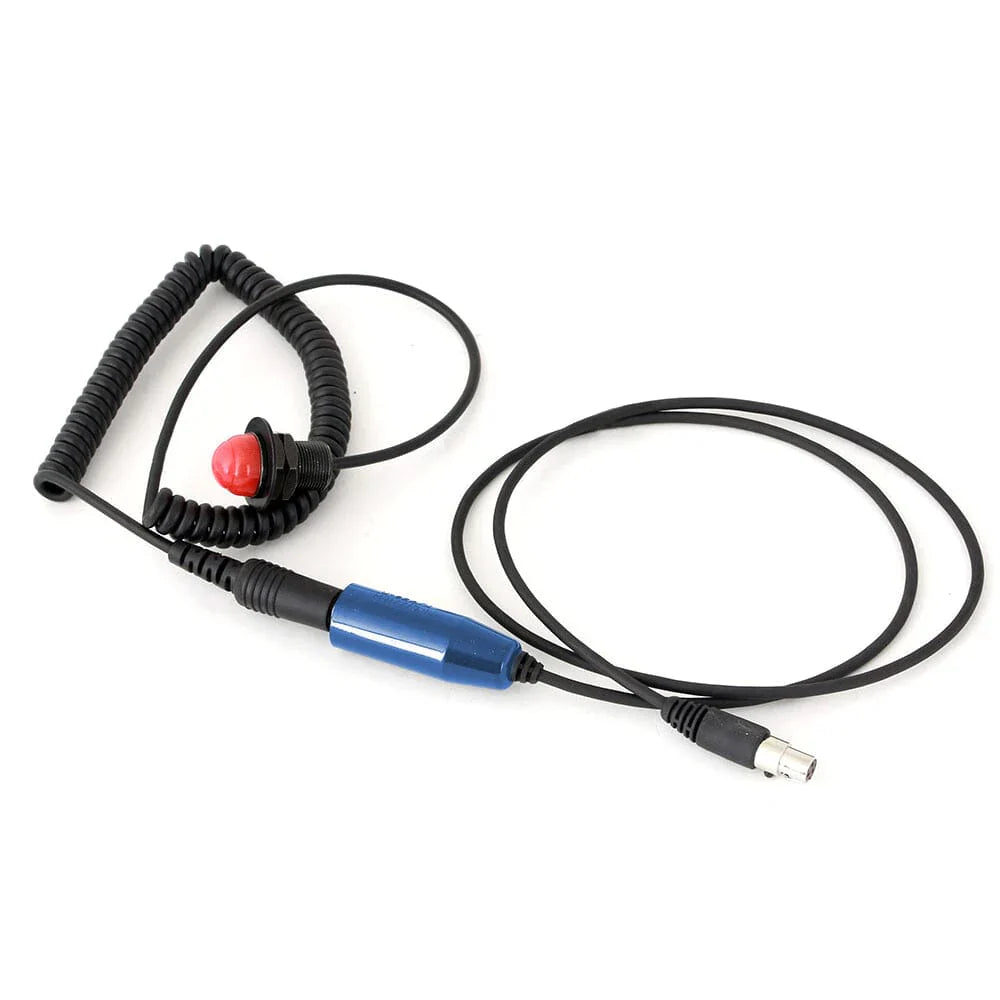 Quick Disconnect Push to Talk Buttons - Complete Hole Mount Quick Disconnect PTT Kit