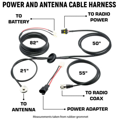 GMRS Mobile Radio Kit for Jeep Wrangler JL and Gladiator JT - Rambler G4