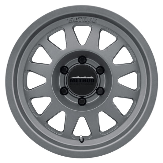 Method MR704 17x8.5 0mm Offset 5x5 71.5mm CB Matte Titanium Wheel