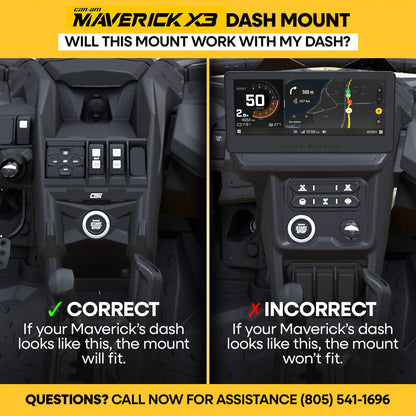 Can-Am X3 Mounting Kit with Multi Mount and Side Panels - Kenwood TK7360