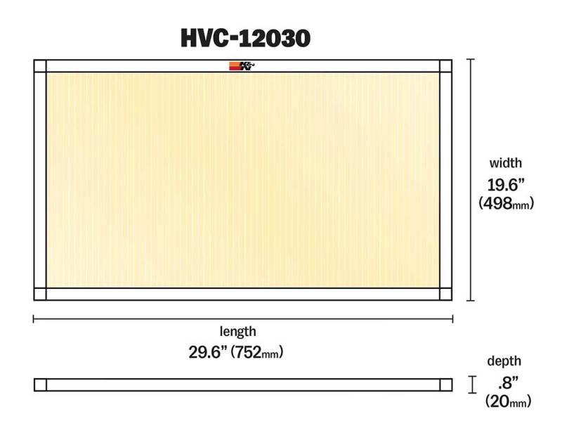 K&N HVAC Filter - 20 x 30 x 1