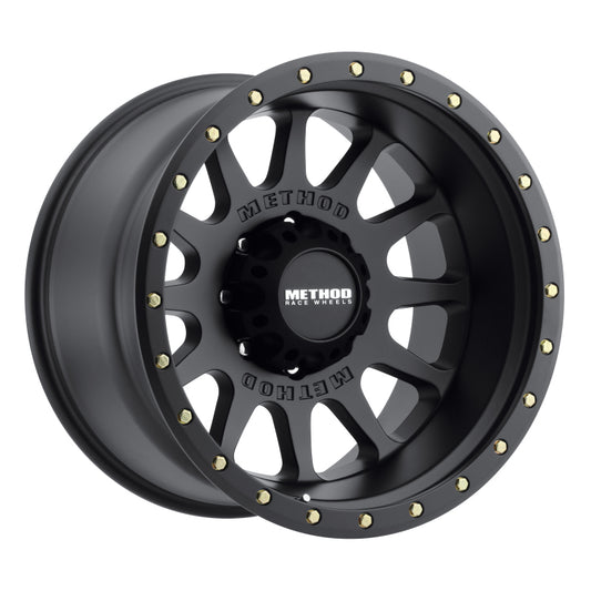 Method MR605 NV 20x9 -12mm Offset 8x180 124.1mm CB Matte Black Wheel