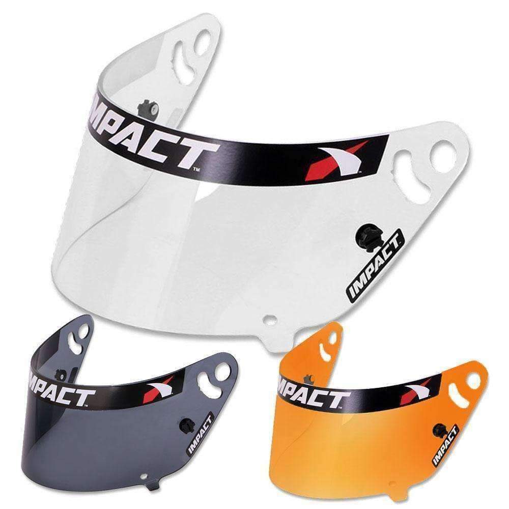 Impact Racing Helmet Shield - Amber