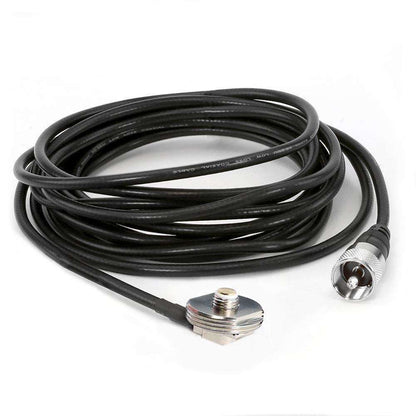 Antenna Coax Cable with 3/8 NMO Mount - 17 Feet