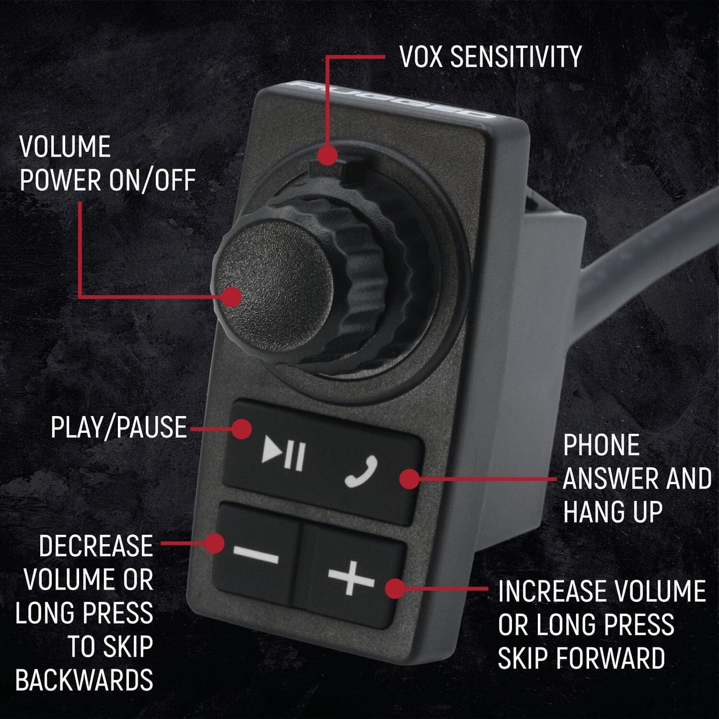 696 PLUS Remote Head Complete Master Communication Kit with Intercom and 2-Way Radio - G1 GMRS