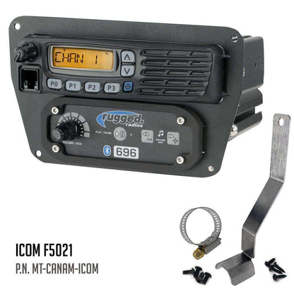 Can-Am Commander Intercom and Radio Mount - Kenwood TK7360