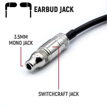 3C NASCAR Wired Straight Cord Helmet Kit with Mic and 3.5mm Jack