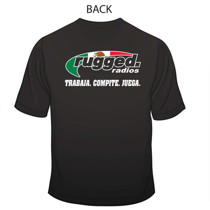 Rugged Radios MEXICAN FLAG T-Shirt - Black - XXL