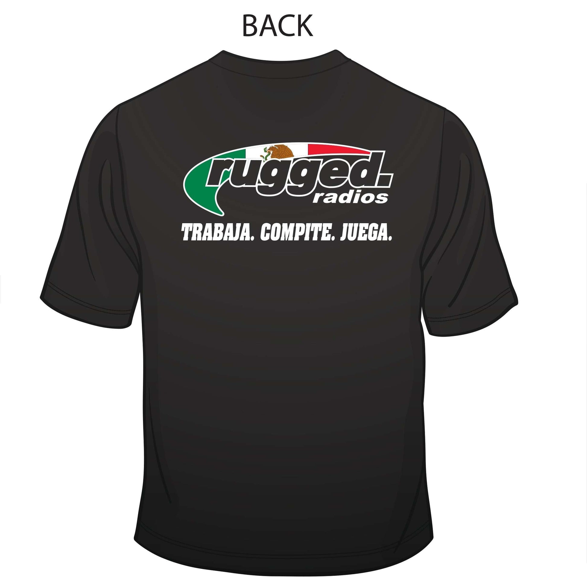 Rugged Radios MEXICAN FLAG T-Shirt - Black - XXXXL