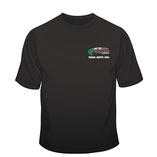 Rugged Radios MEXICAN FLAG T-Shirt - Black - Large