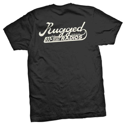 Rugged Radios SCRIPT T-Shirt - Black - XXXL
