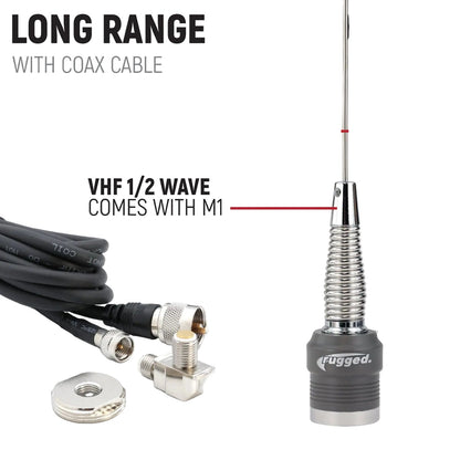 STX STEREO Complete Master Communication Kit with Intercom and 2-Way Radio - G1 GMRS