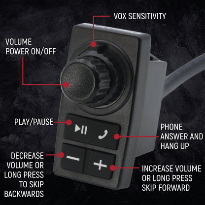 STX STEREO Remote Head Complete Master Communication Kit with Intercom and 2-Way Radio - G1 GMRS