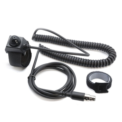 Velcro Mount Push to Talk (PTT) Buttons for Intercoms - Driver PTT- Coil Cord