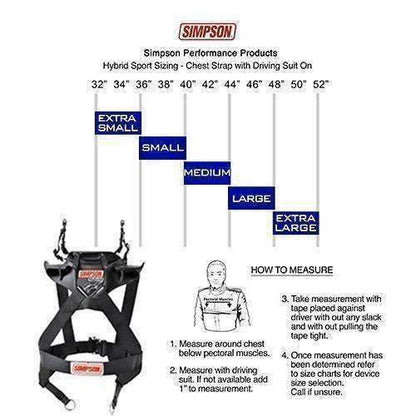 Simpson Hybrid Sport Head & Neck Restraint - Extra Large